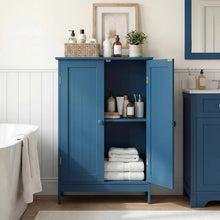 Load image into Gallery viewer, Tangkula Bathroom Storage Cabinet Freestanding Wooden Floor Cabinet