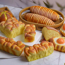 Load image into Gallery viewer, 1pc Realistic Tear-Apart Bread Caterpillar Model Food Prop, Stress Relief Squeeze Toy, Craft Decor Ornament