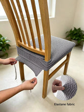 Load image into Gallery viewer, 1pc Non-Slip Dining Chair Cover, Soft Plaid Pattern, Elastic Chair Cover, Suitable For Office And Home Chairs, Beautiful High Elastic Soft, Can Replace Old Surface, Protects Chair, Aesthetic Home