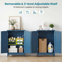 Load image into Gallery viewer, Tangkula Bathroom Storage Cabinet Freestanding Wooden Floor Cabinet