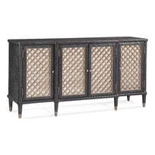 Load image into Gallery viewer, Bassett Mirror Groveland 6 - Shelf Wood Server with Metal Accents in Black