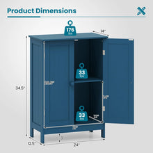Load image into Gallery viewer, Tangkula Bathroom Storage Cabinet Freestanding Wooden Floor Cabinet