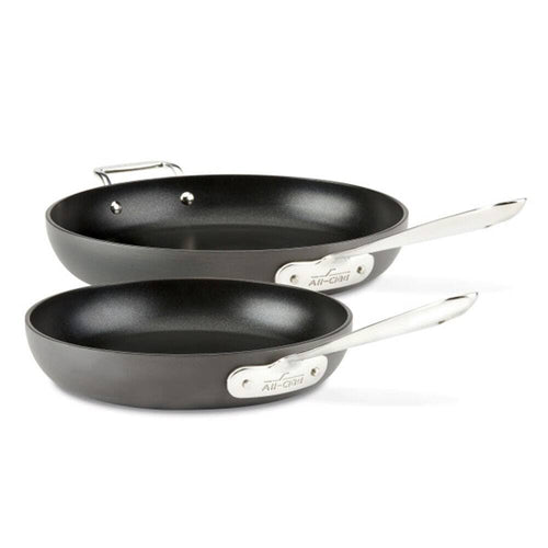 All-Clad E7859064 HA1 Hard Anodized Nonstick Fry Pan Cookware Set, 10 inch and 2