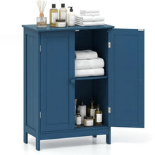Load image into Gallery viewer, Tangkula Bathroom Storage Cabinet Freestanding Wooden Floor Cabinet