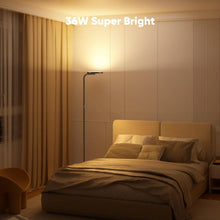 Load image into Gallery viewer, 36W LED Floor Lamp, Super Bright Standing Lamp, Modern Stepless Dimmable Torchiere Tall Lamp with Remote Control, 350rotating Head Reading Floor Lamp for Living Room, Bedroom, Office