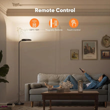 Load image into Gallery viewer, 36W LED Floor Lamp, Super Bright Standing Lamp, Modern Stepless Dimmable Torchiere Tall Lamp with Remote Control, 350rotating Head Reading Floor Lamp for Living Room, Bedroom, Office