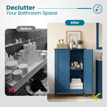 Load image into Gallery viewer, Tangkula Bathroom Storage Cabinet Freestanding Wooden Floor Cabinet